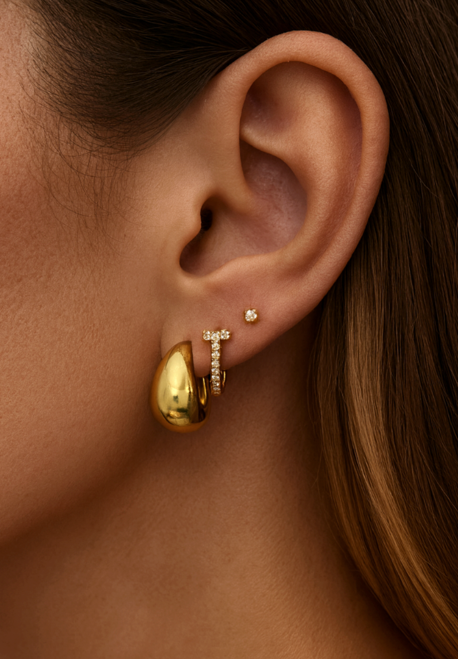 JUNIPER HOOPS - Gold