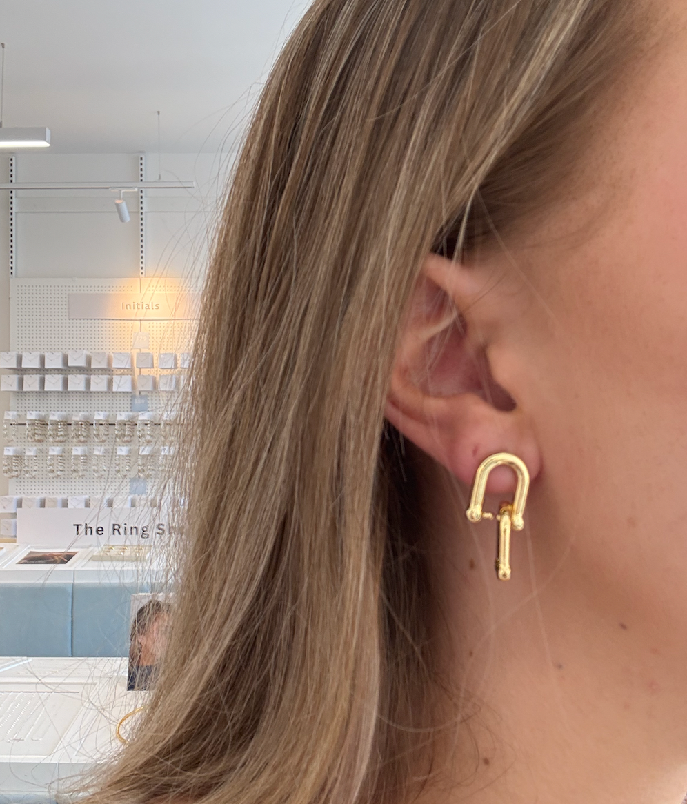 LINK EARRINGS LUVERS - Gold