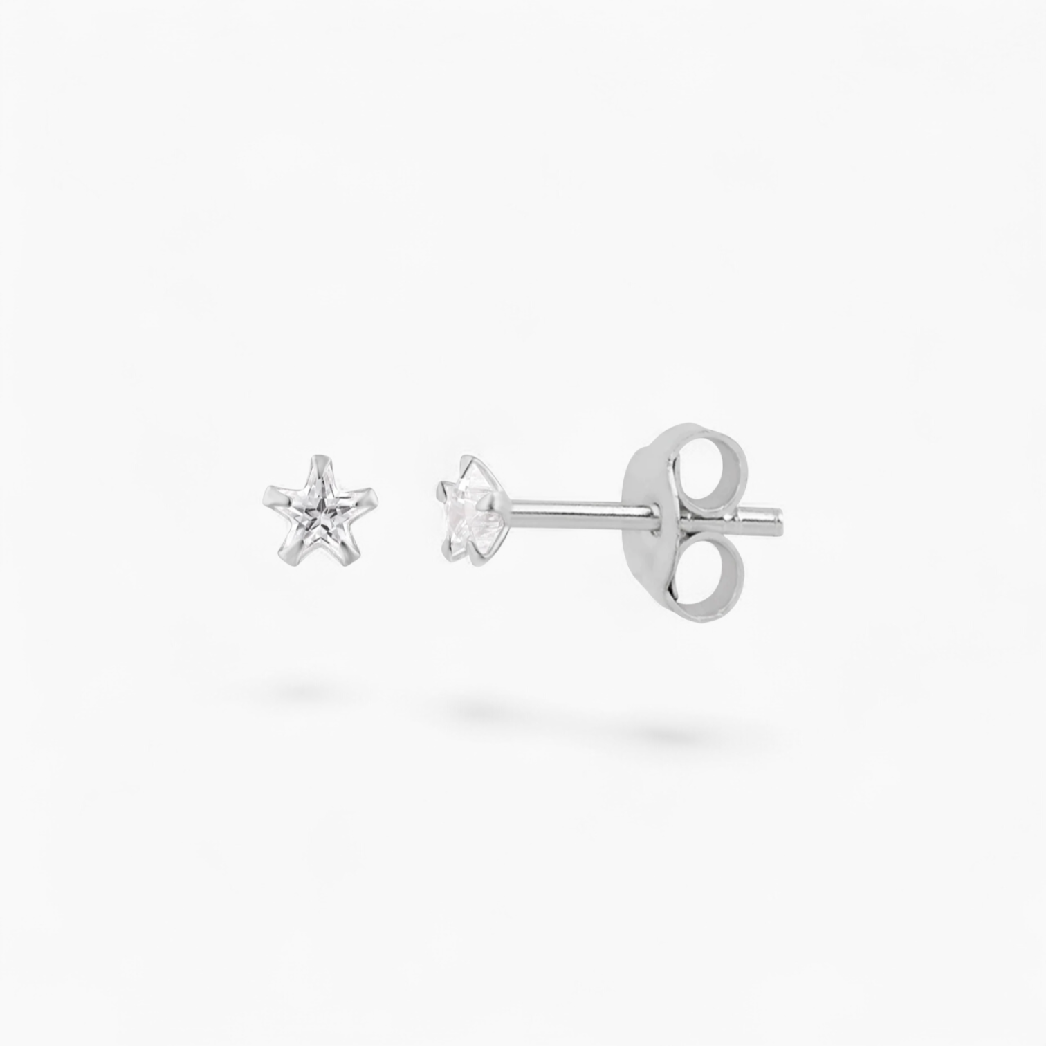 MINI STAR DIAMANTÉ STUD - Sterling Silver