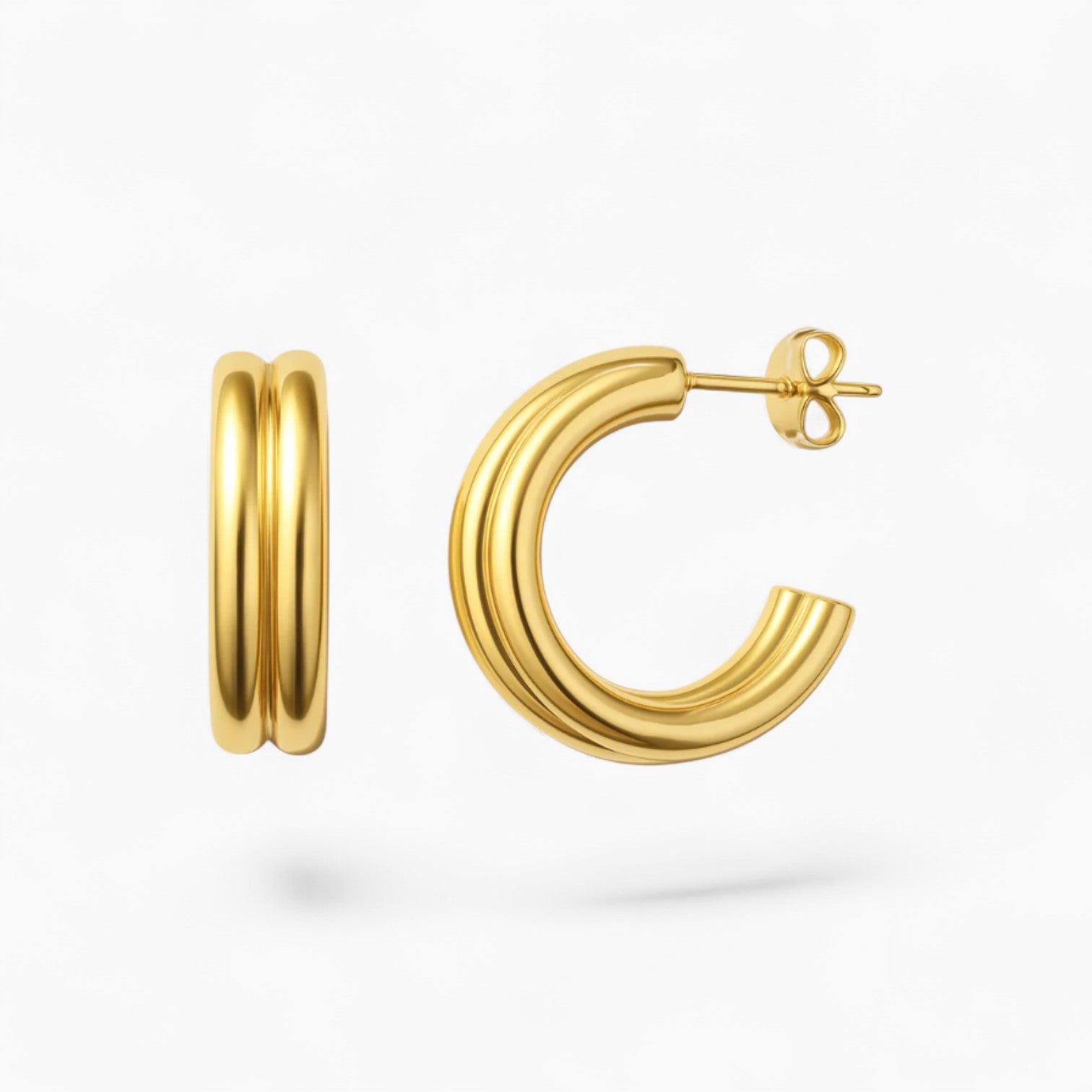 HVAR HOOPS - 14k Gold