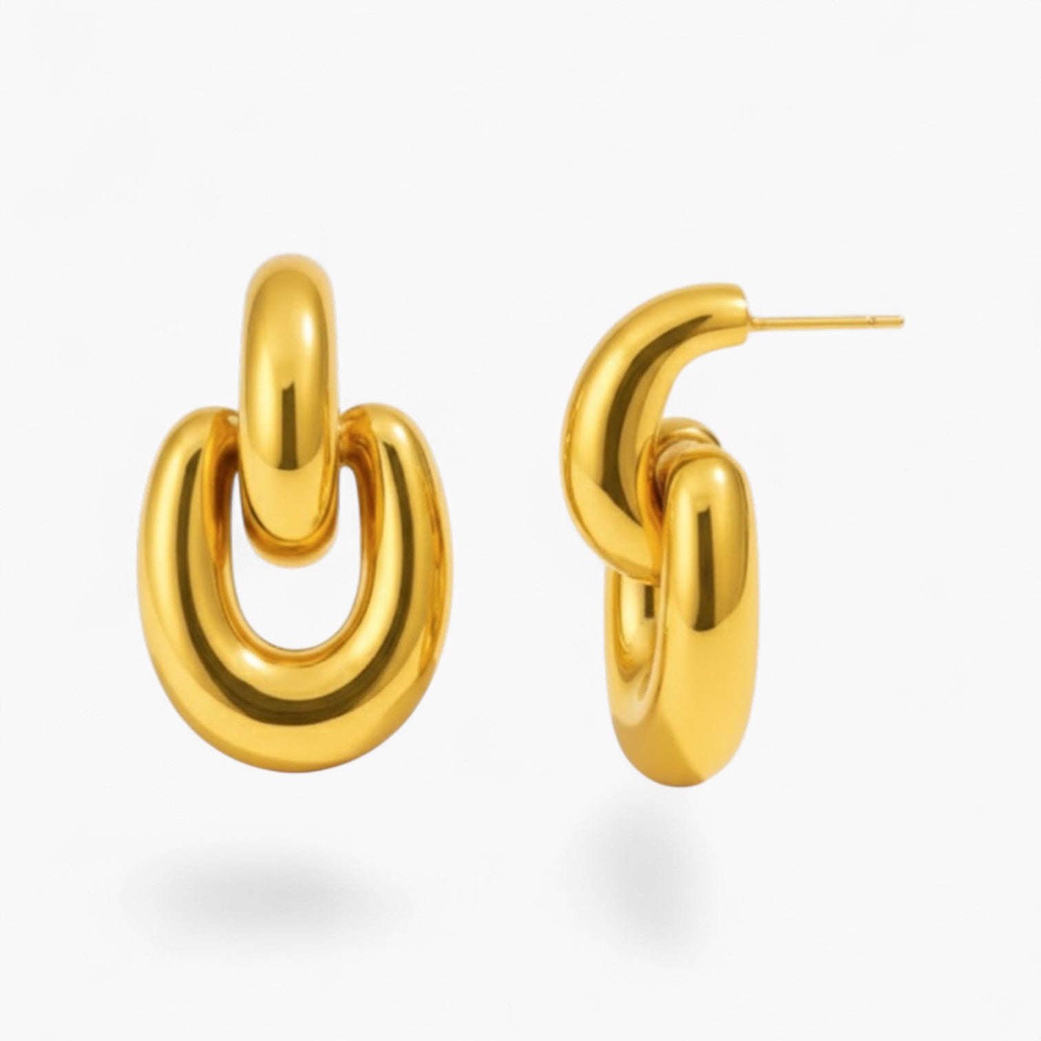 BELLE EARRINGS - Hypoallergenic 18k Gold