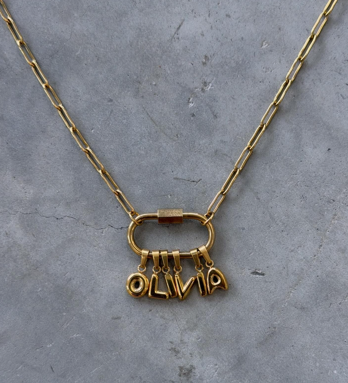 Name Necklace - Waterproof 18k Gold
