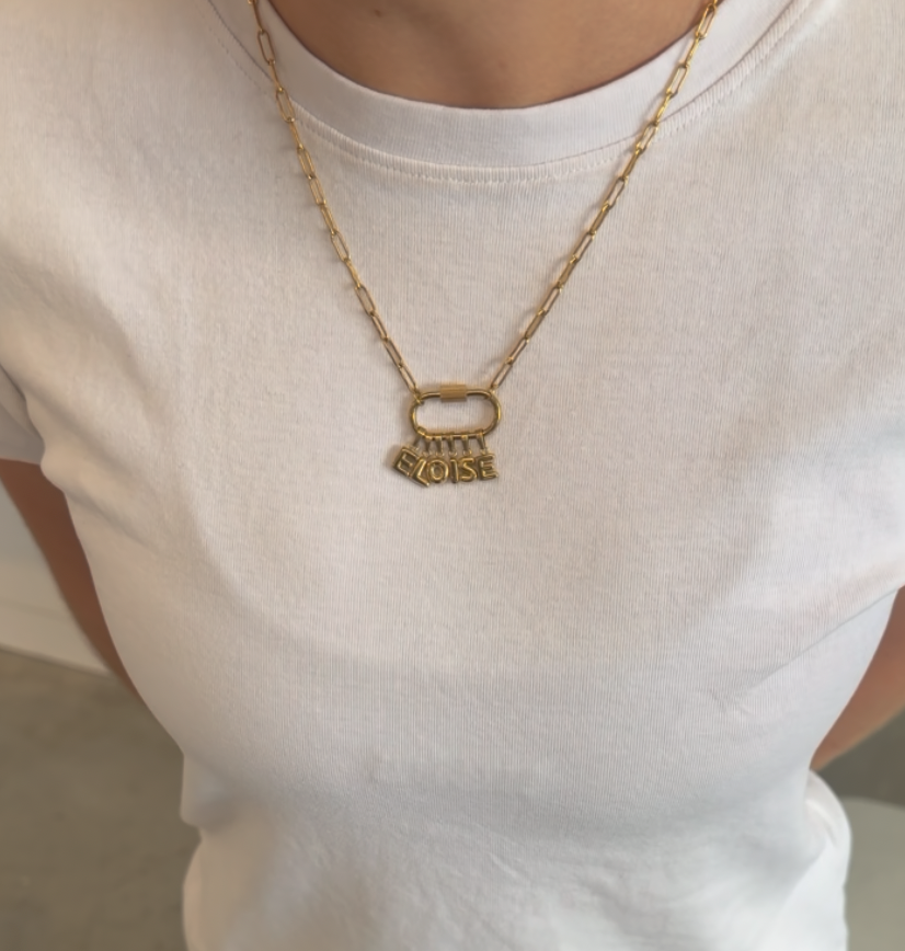 Name Necklace - Waterproof 18k Gold