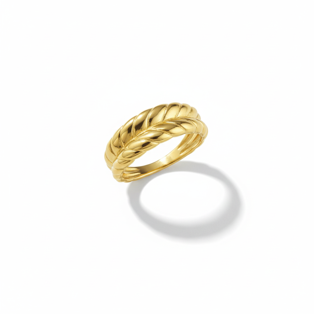 DOUBLE NARRA RING - White Backdrop with Shadow