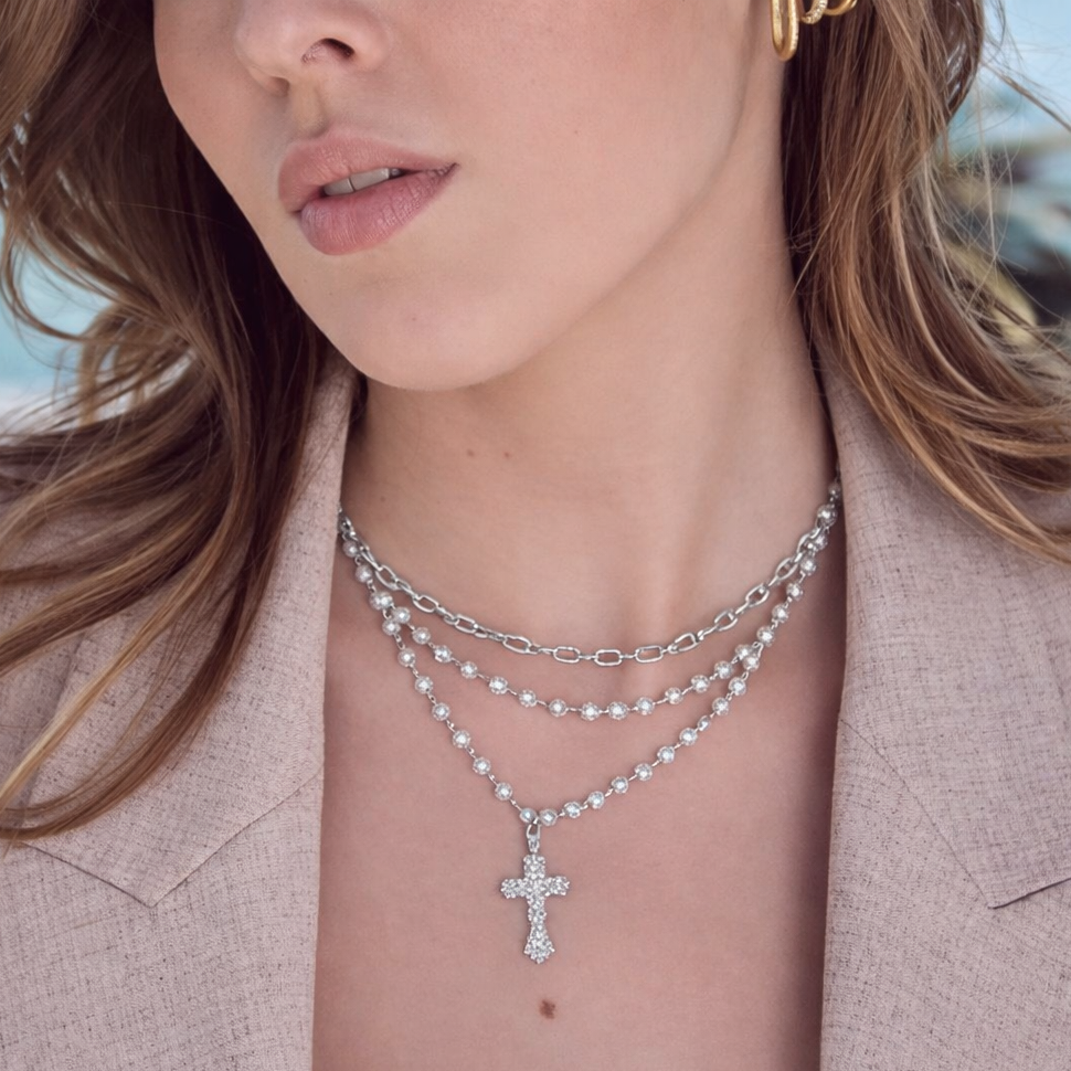 BLAIR NECKLACE - Hypoallergenic Recycled Silverplated