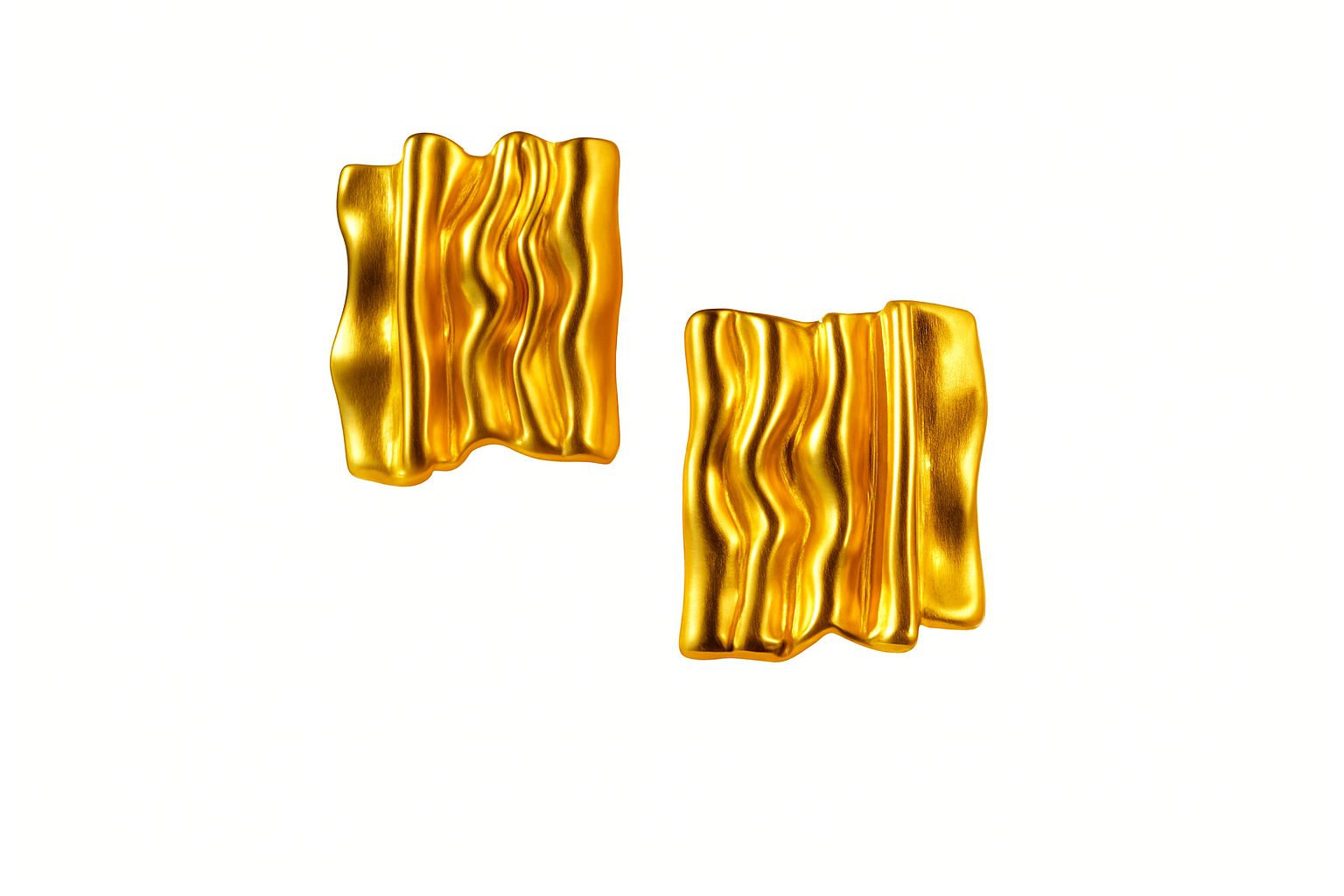 FOLD STUDS LUVERS - Gold with vibrant gold