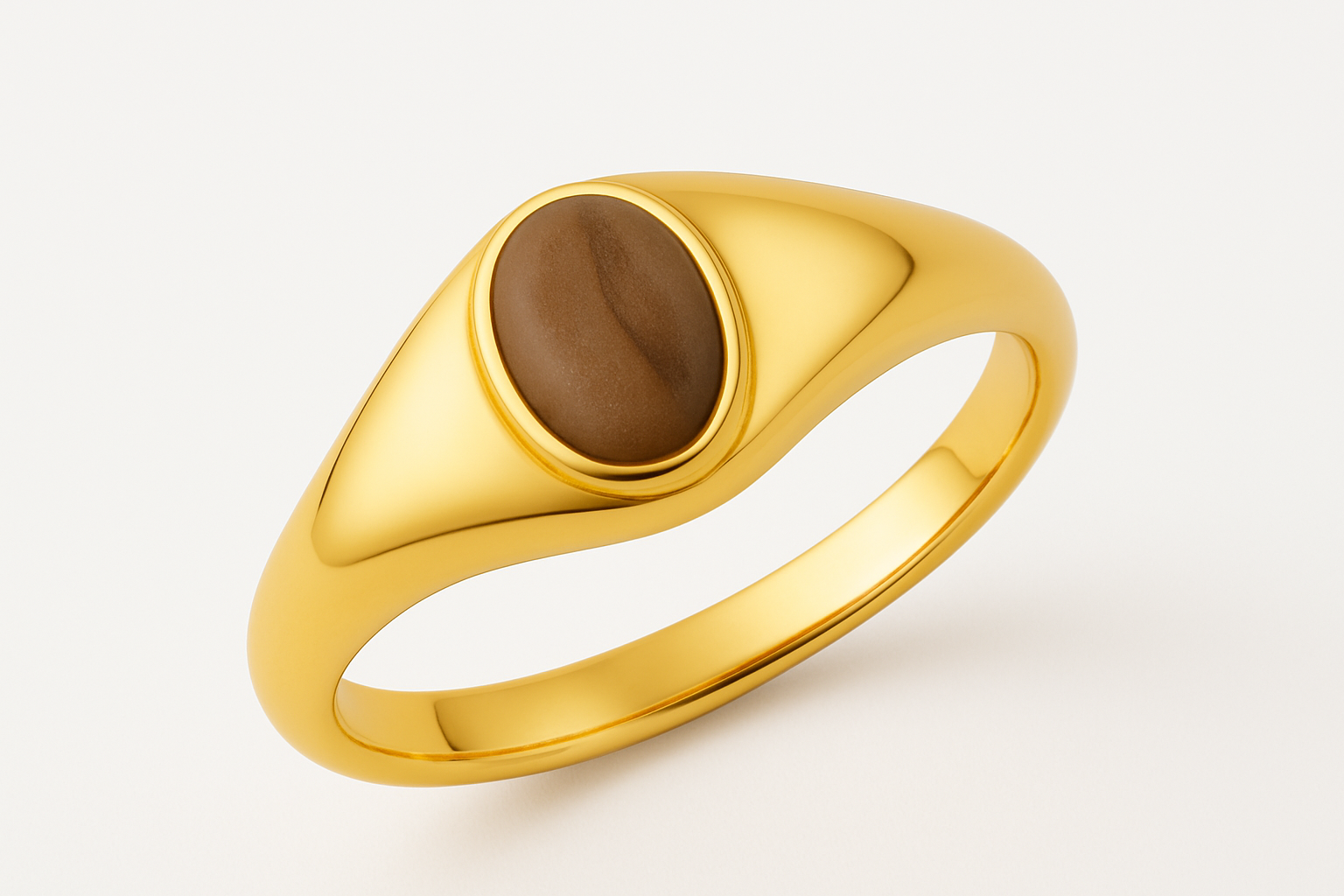 Generated studio image of Emmy Ring in 14k Gold