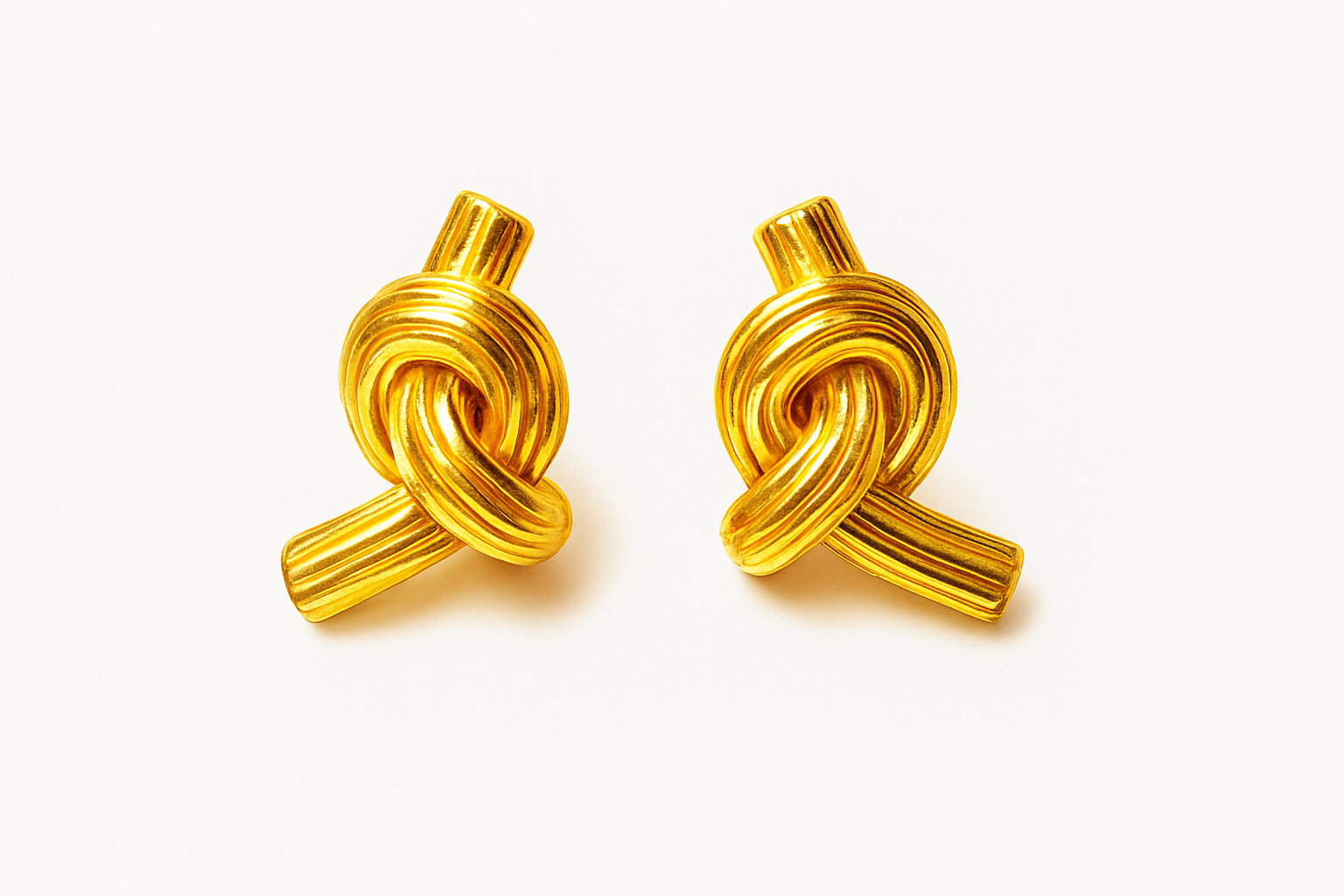 GOLD TIE STUDS - LUVERS with vibrant gold