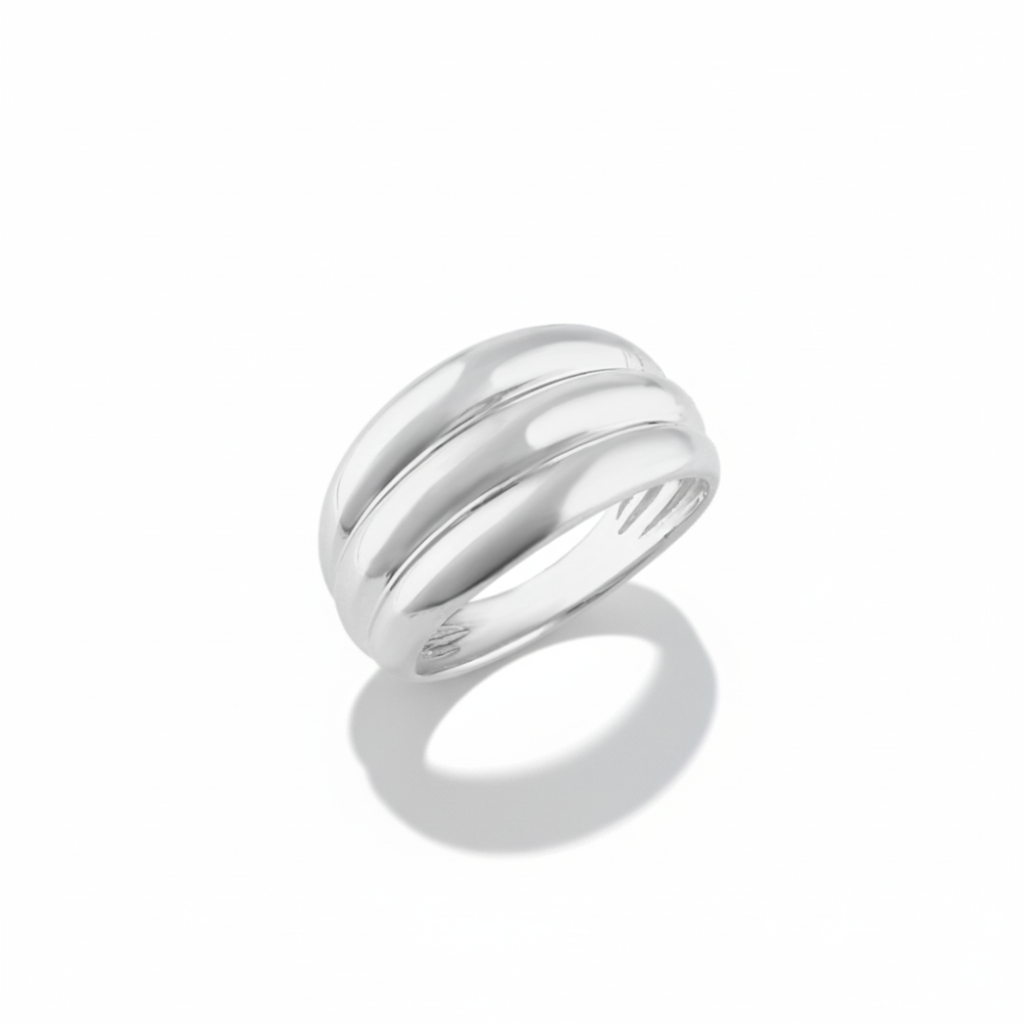 HVAR RING TRIPLE - Sterling Silver White Backdrop