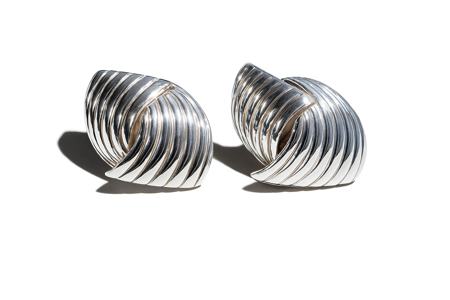 SPIRAL STUDS LUVERS - Silver with vibrant silver