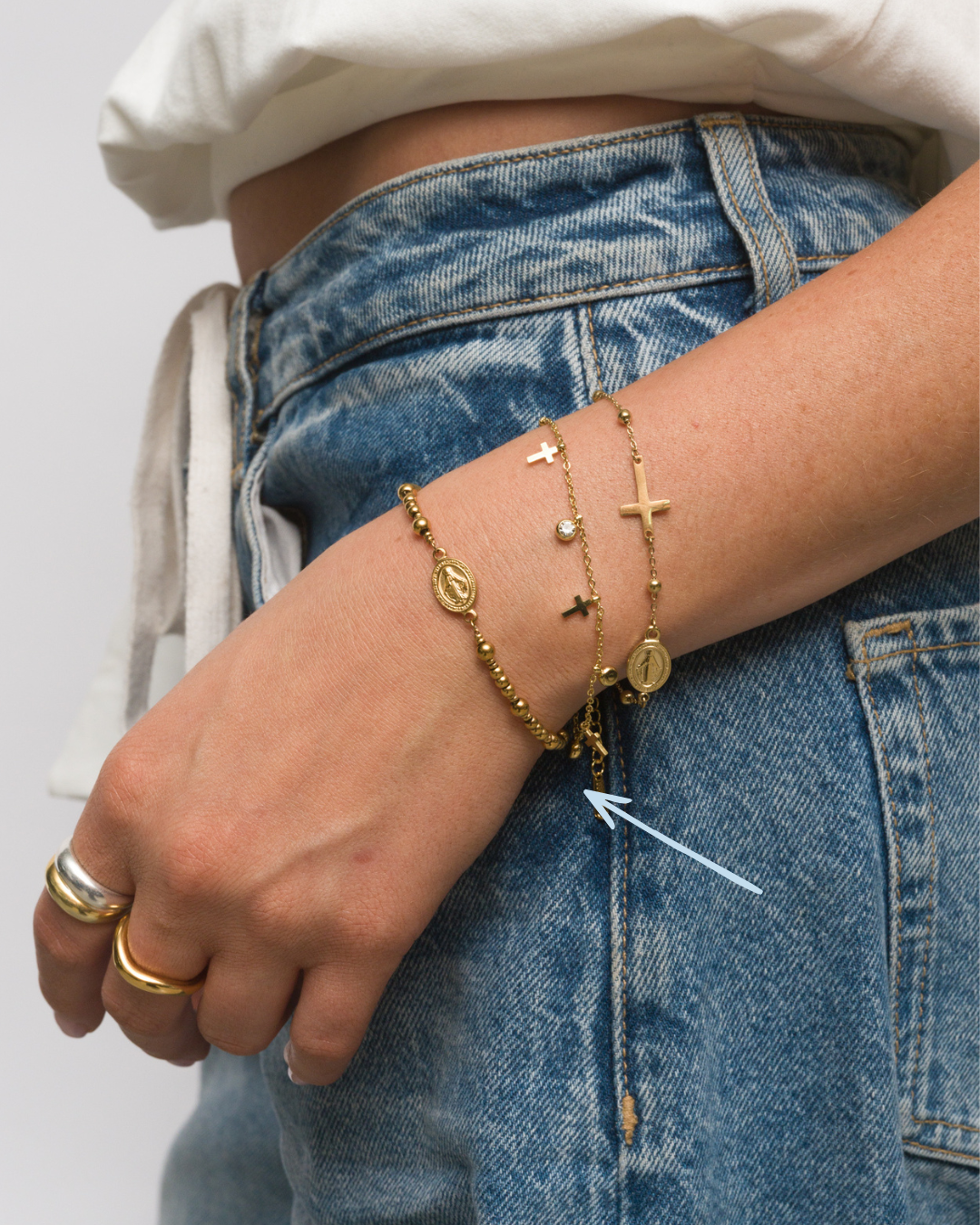 ZITA BEADED BRACELET | 18k Waterproof Gold